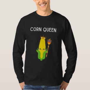 Camisa da Rainha do Milho Mulheres Divertida Rainh