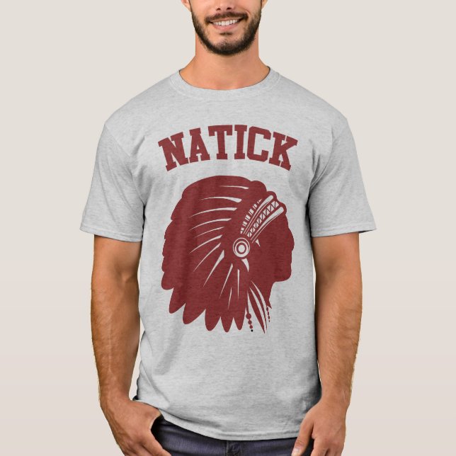 Camisa da reminiscência de Natick Redmen (Frente)