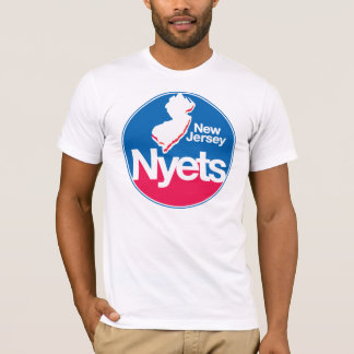 Camisa da reminiscência T de NJ NYETS (logotipo
