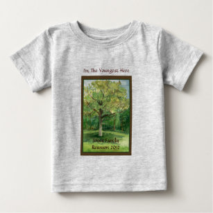 Camisa da reunião de família, a mais nova, árvore