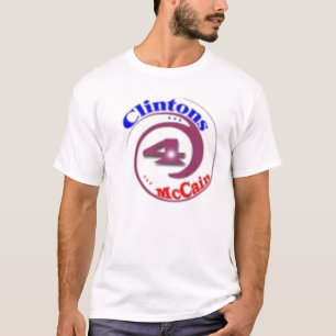 camisa da reunião política de clintons4McCain