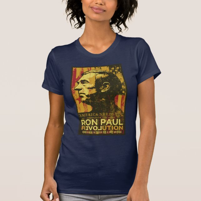 Camisa da revolução de Ron Paul (Frente)