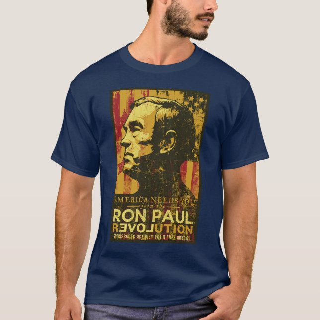 Camisa da revolução de Ron Paul (Frente)