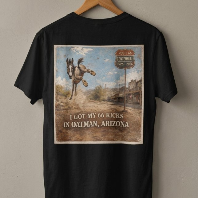 Camisa da Rota 66 Oatman Arizona Western (Criador carregado)