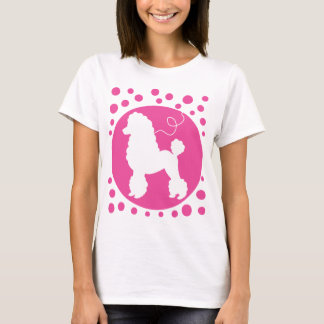 Camisa da saia da caniche com bolinhas