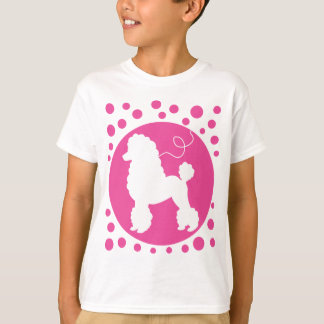 Camisa da saia da caniche com bolinhas