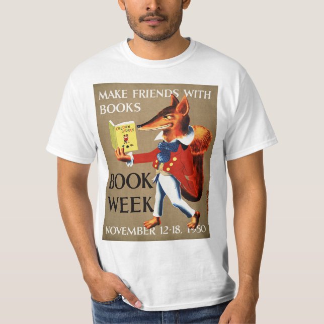 Camisa da semana de livro de 1950 crianças (Frente)
