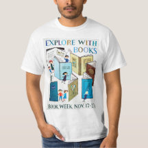 Camisa da semana de livro de 1957 crianças