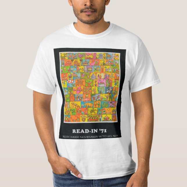 Camisa da semana de livro de 1971 crianças (Frente)