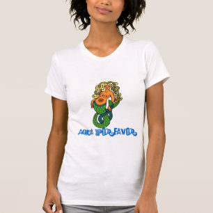 Camisa da sereia da menina do surfista