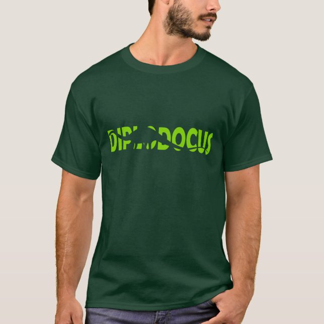Camisa da silhueta t do Diplodocus (Frente)