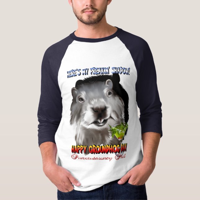Camisa da sombra de Punxsutawney Phil (Frente)