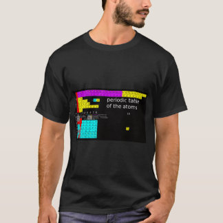 Camisa da Tabela Periódica de Átomos