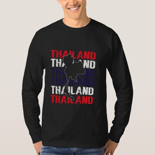 Camisa da Tailândia, roupas tailandesas, tailândia (Frente)