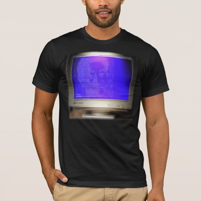 camisa da tela da ARTE da CRT-Tela-camisa ASCII (Frente)