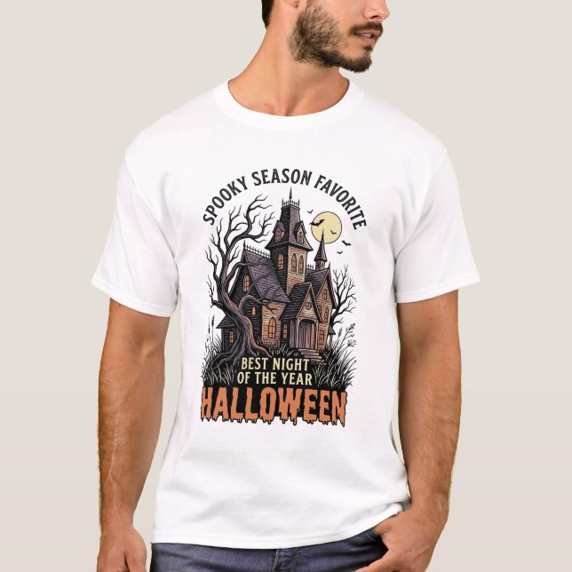 Camisa da Temporada Assustadora Mansão Assombrada  (Frente)