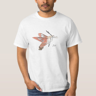 Camisa da traça de Clearwing do colibri