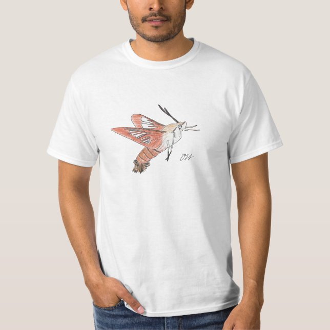 Camisa da traça de Clearwing do colibri (Frente)