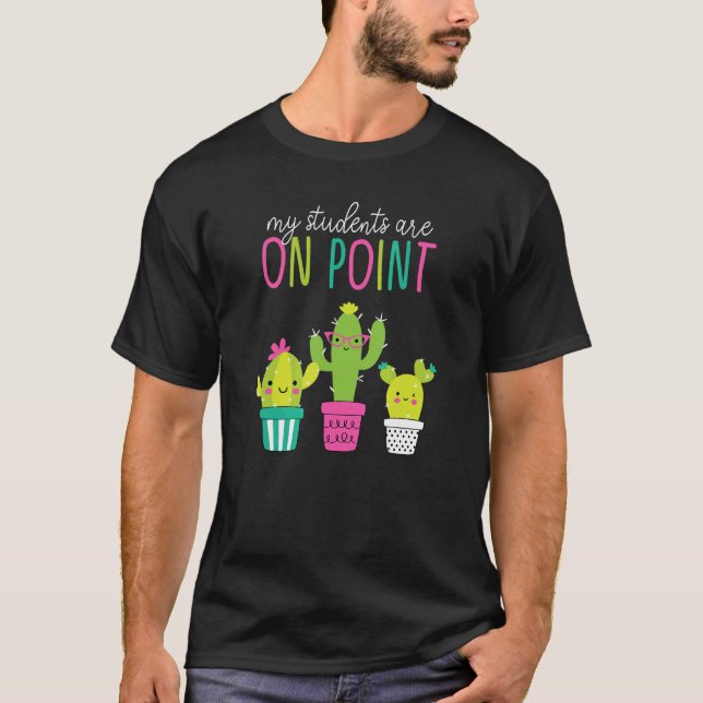 Camisa da Turma de Professor de Cacto Meus alunos  (Frente)