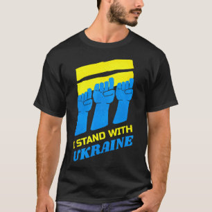 Camisa da Ucrânia Apoio Ucraniano Eu Apoio a Ucrân