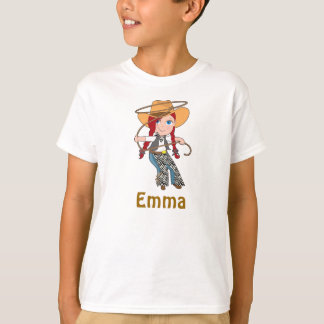 Camisa da vaqueira do Redhead com nome