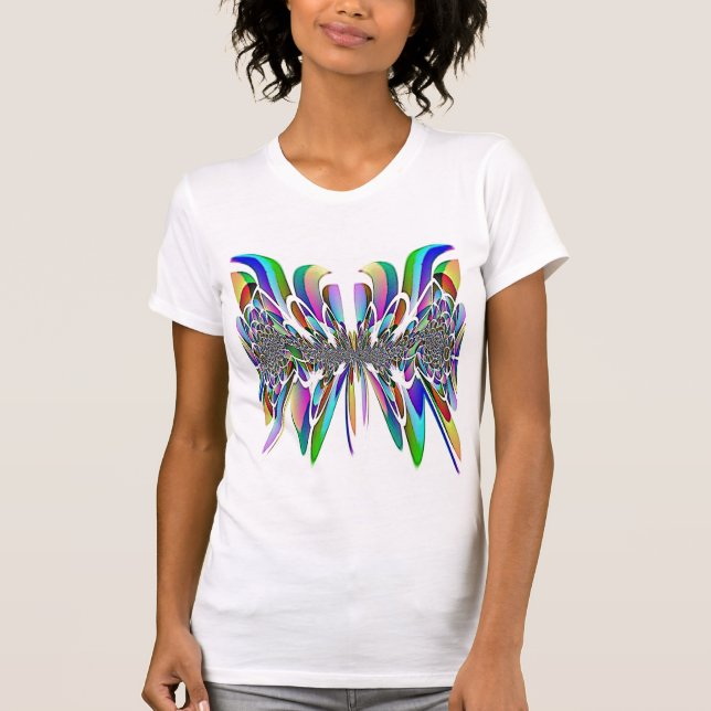 Camisa da veste do laço do arco-íris (Frente)