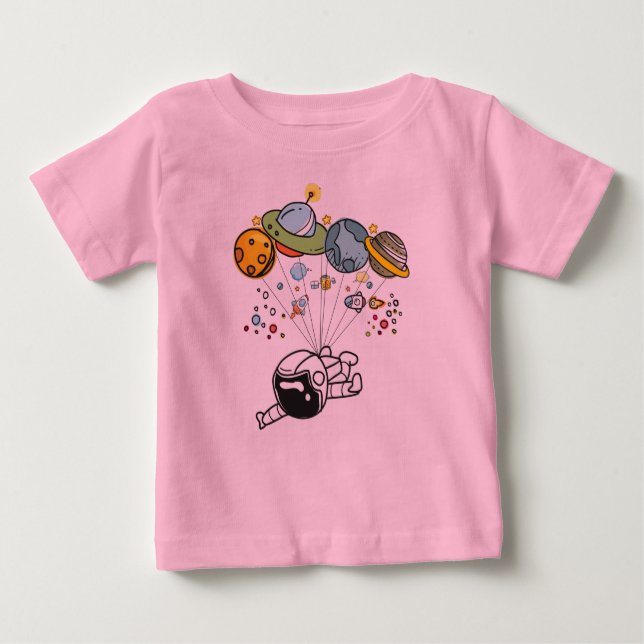 Camisa da viagem espacial T do astronauta - T do (Frente)