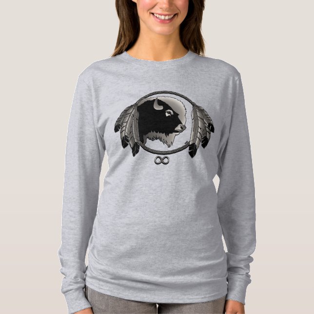 Camisa da vida selvagem de primeira nação Camisa d (Frente)