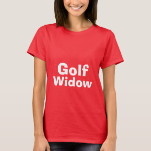 camisa da viúva de golfe
