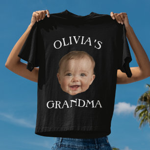Camisa da Vovó com Foto Personalizada do Bebê   No