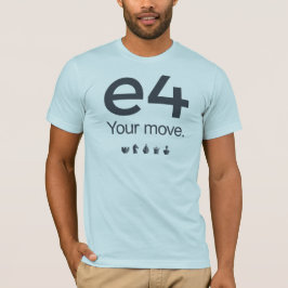 Camisa da xadrez: e4