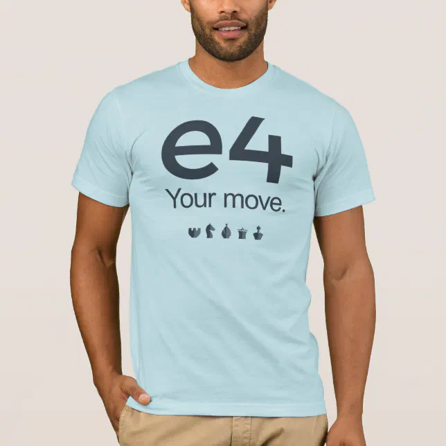 Camisa da xadrez: e4