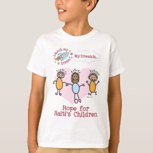 Camisa das crianças do Haiti do Thalia "esperanç