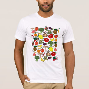 Camisa das frutas & dos vegetarianos - escolha o