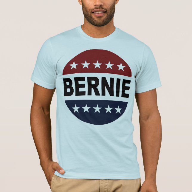 Camisa das máquinas de lixar de Bernie - botão das (Frente)