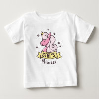 Camisa das Meninas da Princesa Gigi