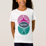 Camisa das Meninas da Science Princess (Muted)<br><div class="desc">Esta camisa é para quem ama princesas e também é fascinada pela ciência. Quem disse que você tem que escolher um ou outro?</div>