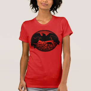 Camisa das Mulheres com Tanque Raven Top Raven
