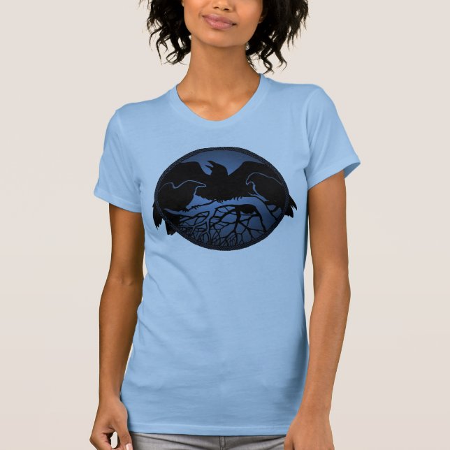 Camisa das Mulheres com Tanque Raven Top Raven (Frente)