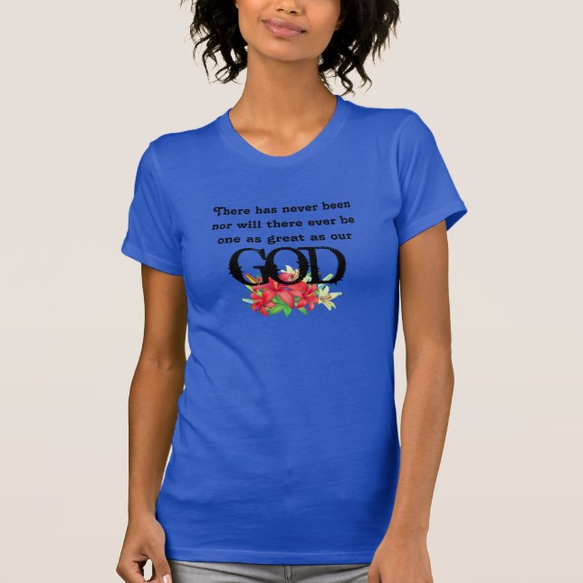 Camisa das mulheres - Nosso Deus (Frente)