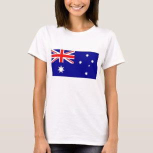 Camisa das mulheres T com a bandeira de Austrália