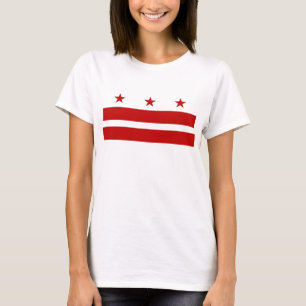 Camisa das mulheres T com a bandeira do Washington