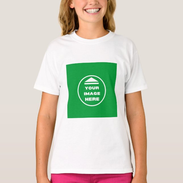 Camisa das raparigas - Personalizada - Adicionar I (Frente)