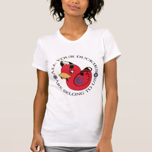 Camisa das senhoras da equipe de Duckie