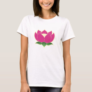 Camisa das senhoras da flor de Lotus