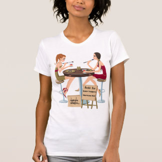 Camisa das senhoras das meninas do sushi do