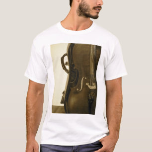 Camisa das senhoras do violoncelo do Sepia
