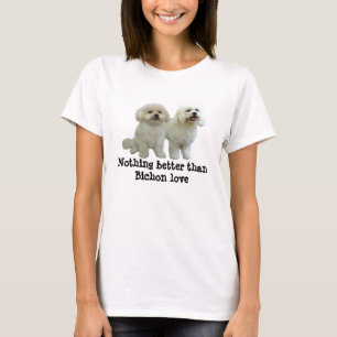 Camisa das senhoras dos amigos de Bichon