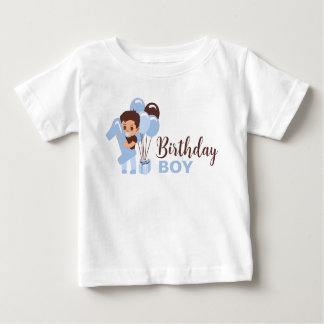 Camisa de 1º Aniversário de Menino com Balões