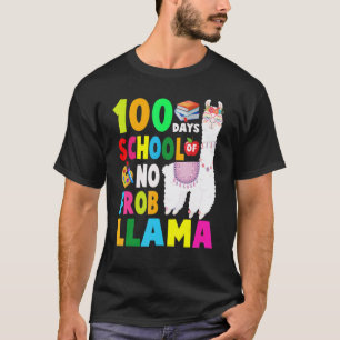 Camisa de 100 Dias de Escola Sem Probllama Llama 1